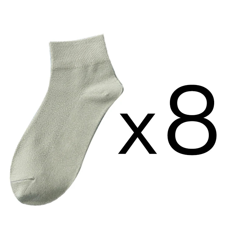 8 Pairs/Lot Men's Cotton Socks High Quality Casual Breathable Male Comfortable Business Ankle Soft Simple Fashions Socks