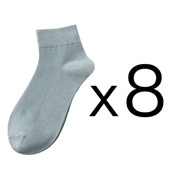 8 Pairs/Lot Men's Cotton Socks High Quality Casual Breathable Male Comfortable Business Ankle Soft Simple Fashions Socks