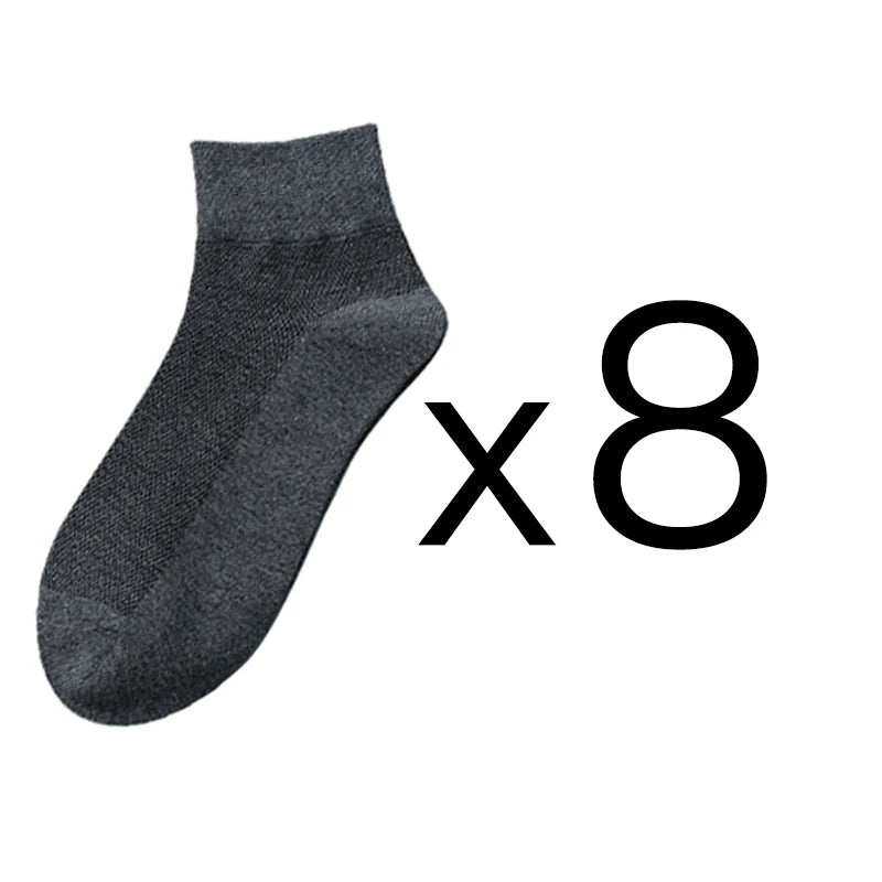 8 Pairs/Lot Men's Cotton Socks High Quality Casual Breathable Male Comfortable Business Ankle Soft Simple Fashions Socks