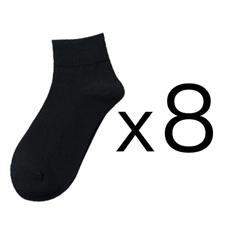 8 Pairs/Lot Men's Cotton Socks High Quality Casual Breathable Male Comfortable Business Ankle Soft Simple Fashions Socks